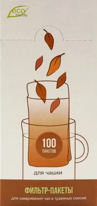 Фильтр-пакеты для заваривания чая, 100 шт