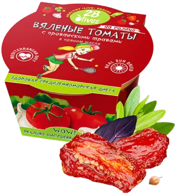 Вяленые томаты с прованскими травами в пряном масле, 130гр