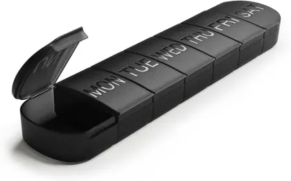 Таблетница "Неделька-2" Black, XXL