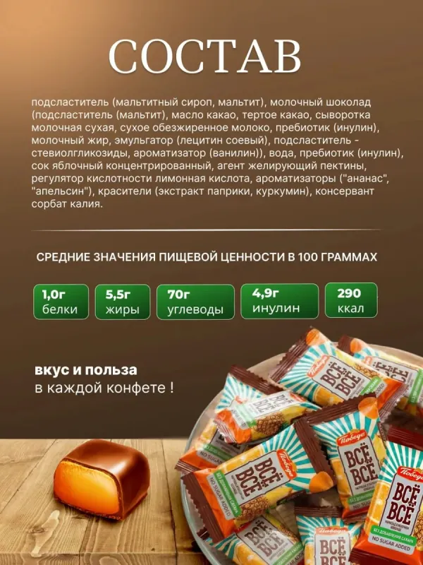 Мармеладный микс (набор мармелада в шоколаде без сахара) 3