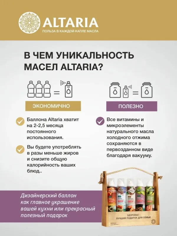 Масло кунжутное нерафинированное (спрей), 250 мл 3