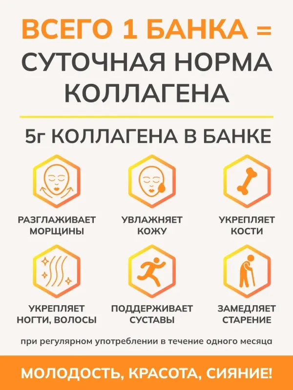 Джем с коллагеном "Абрикос" "Ноль грамм", 150 гр 2