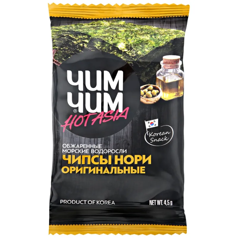 Чипсы нори оригинальные "Чим-чим", 4,5 гр 1