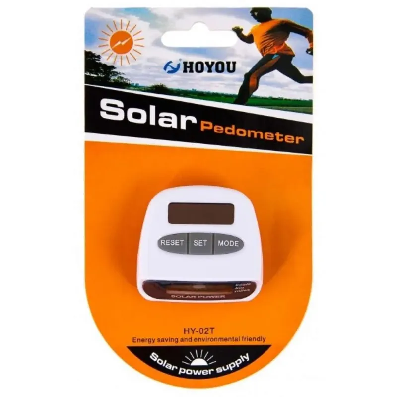 Электронный шагомер на солнечных батареях Solar Power 3