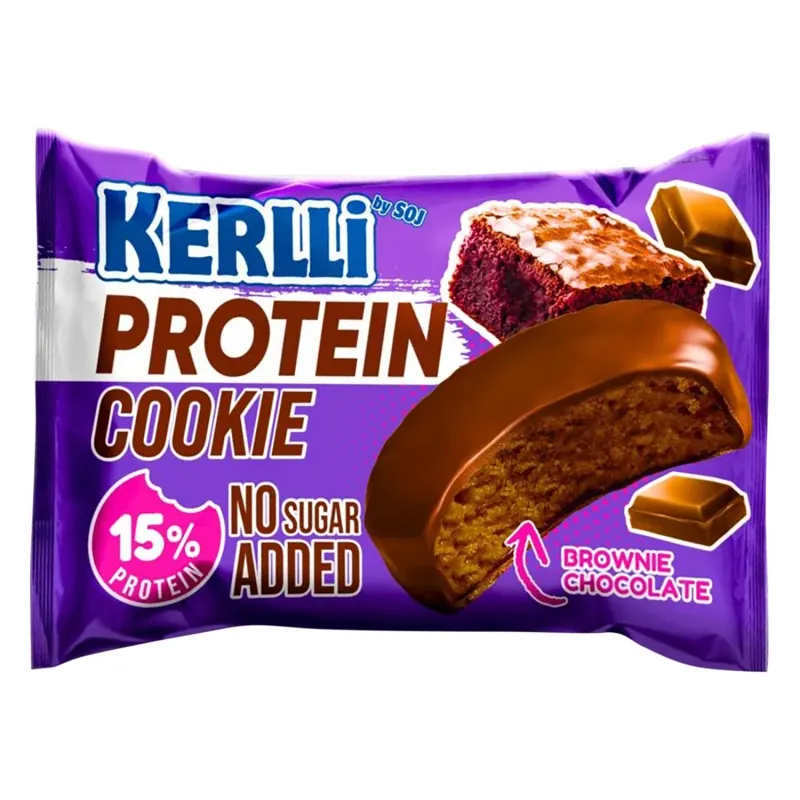 KERLLI Протеиновое печенье без сахара "Брауни", 45 гр 1