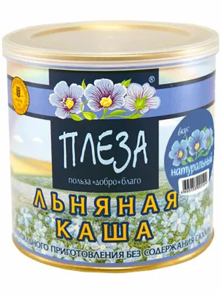 Каша льняная  "Плеза"  400г. Натуральный вкус