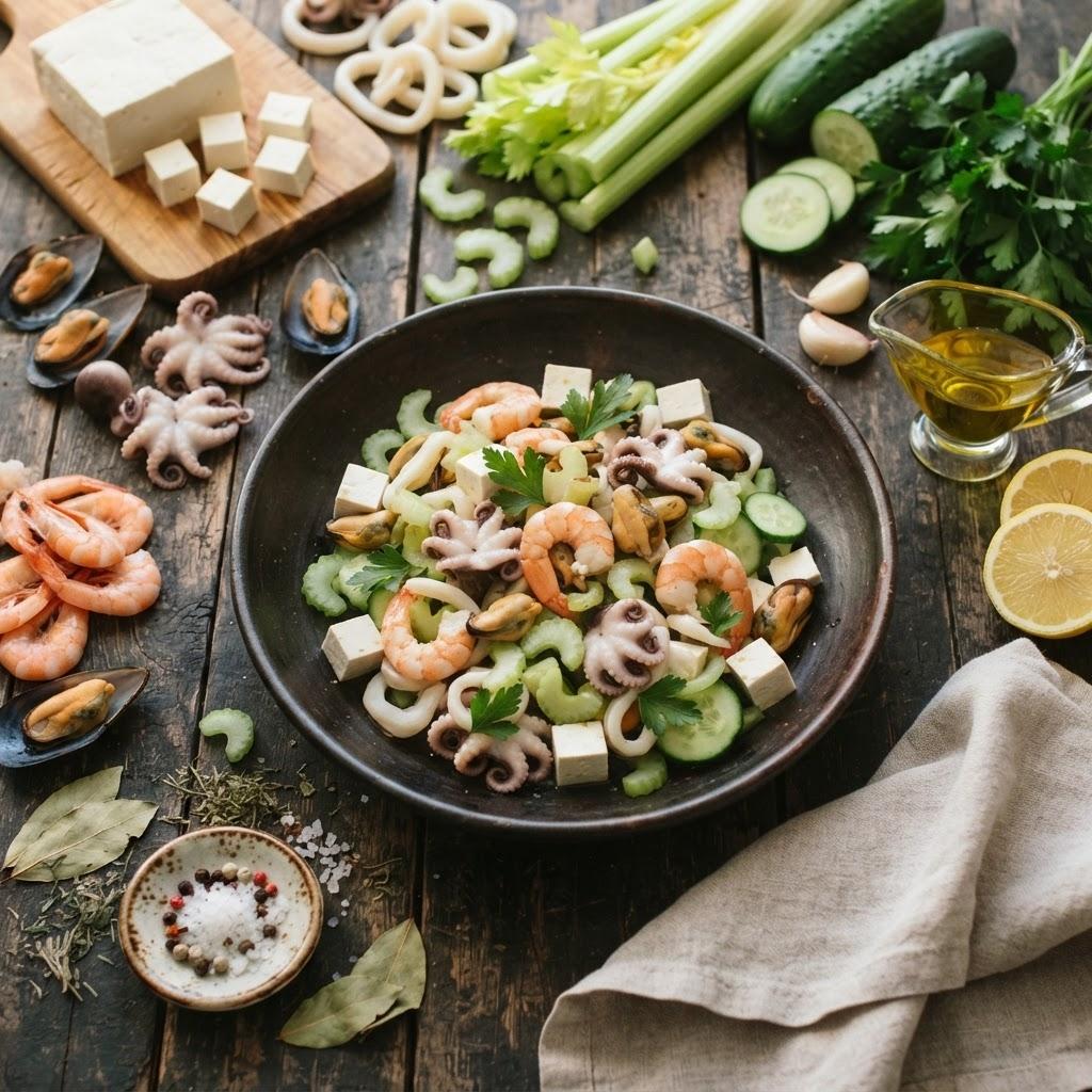 Салат из морепродуктов