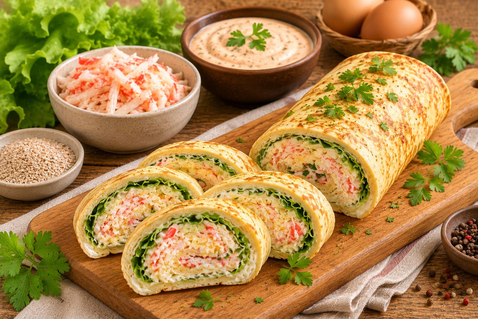 Рулет с крабовым мясом «Слим-краб»