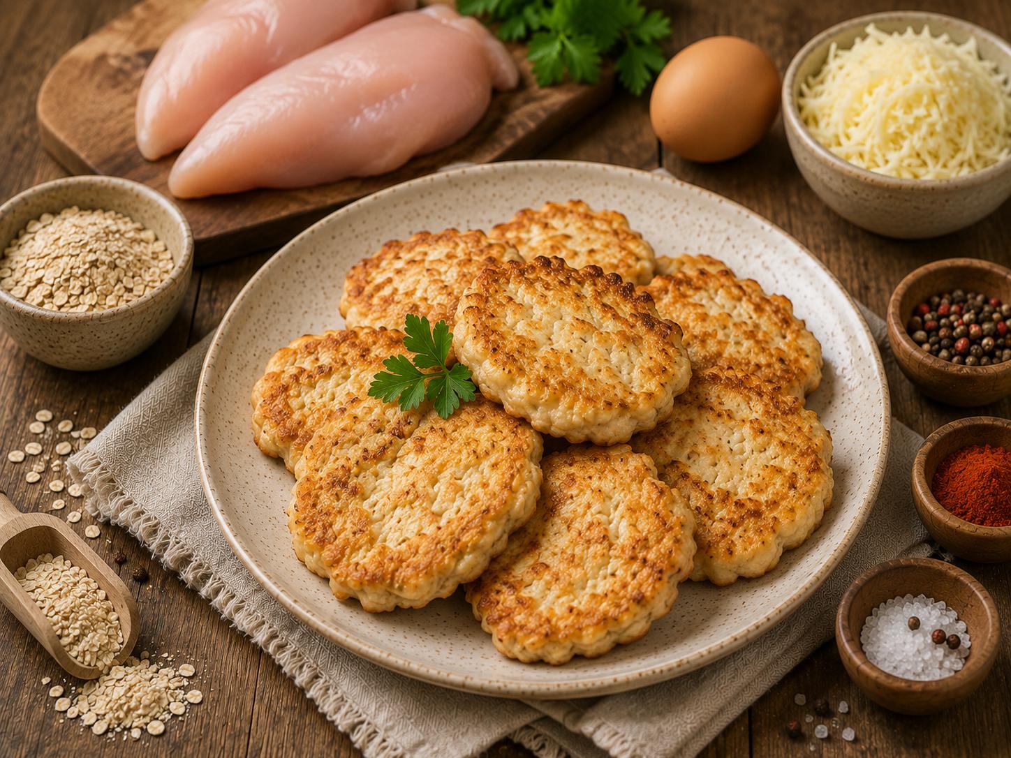 Куриные оладьи