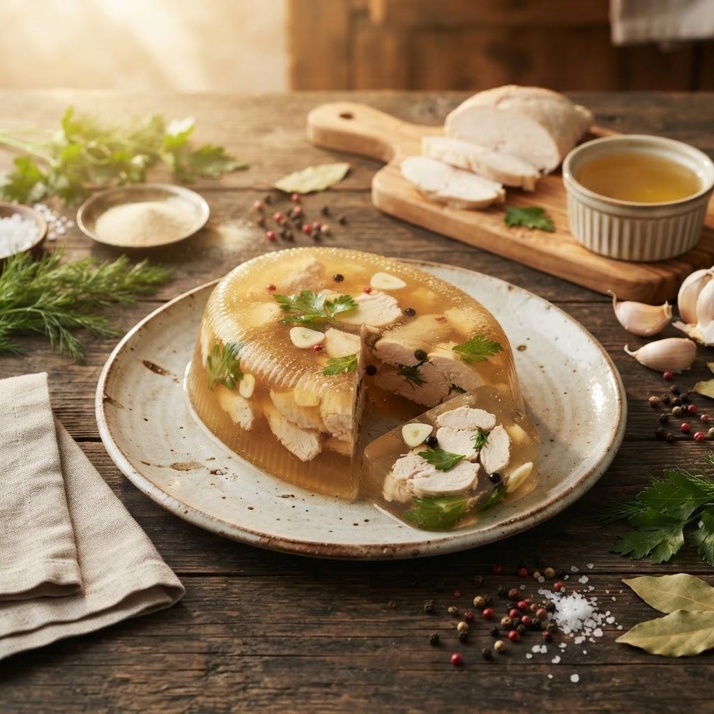 Куриное заливное