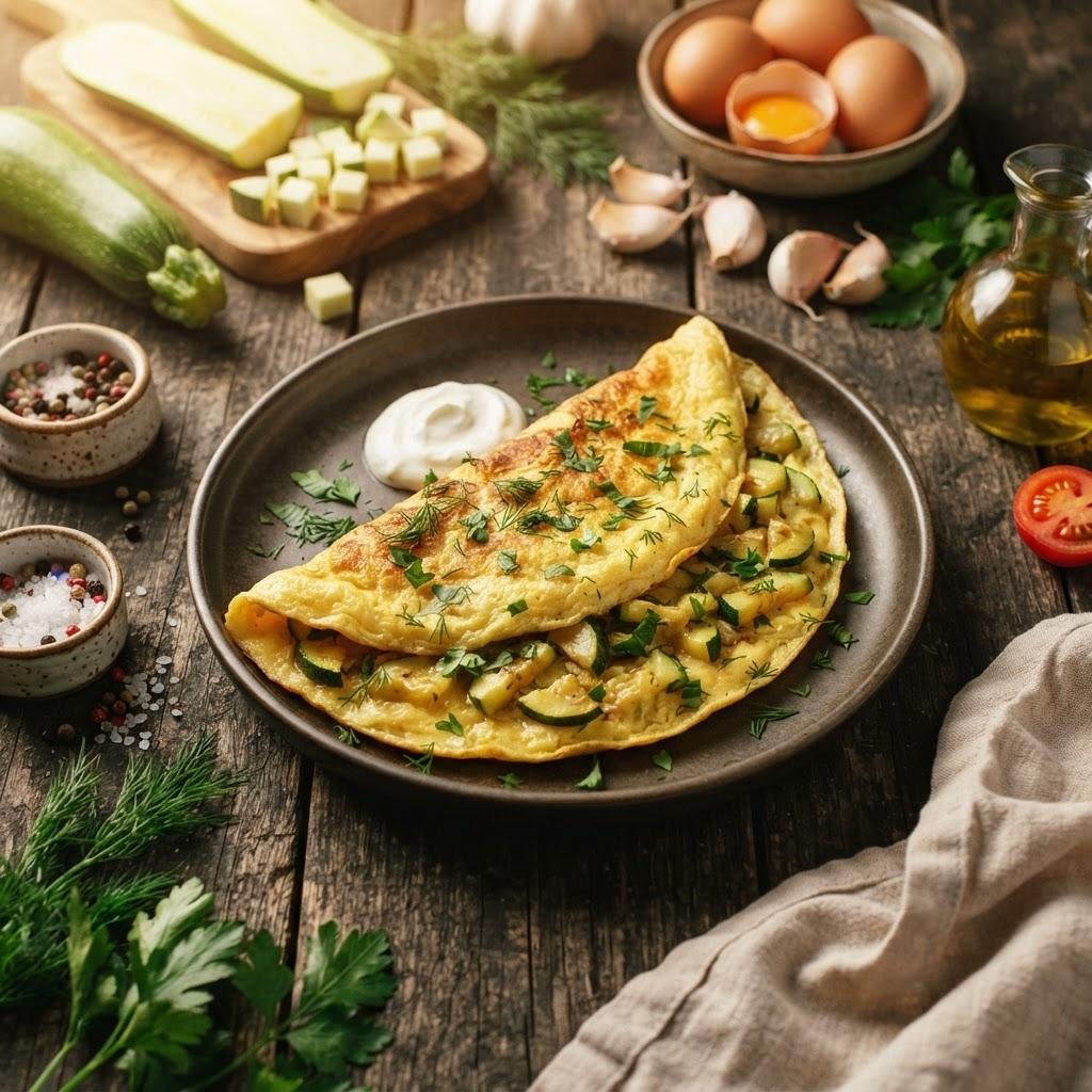 Омлет с кабачками