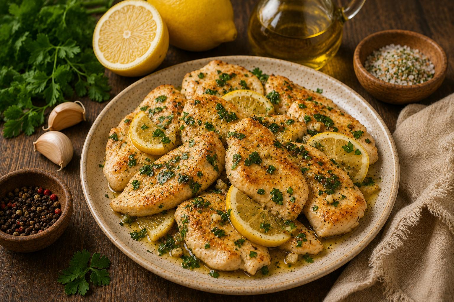 Куриное филе с лимоном