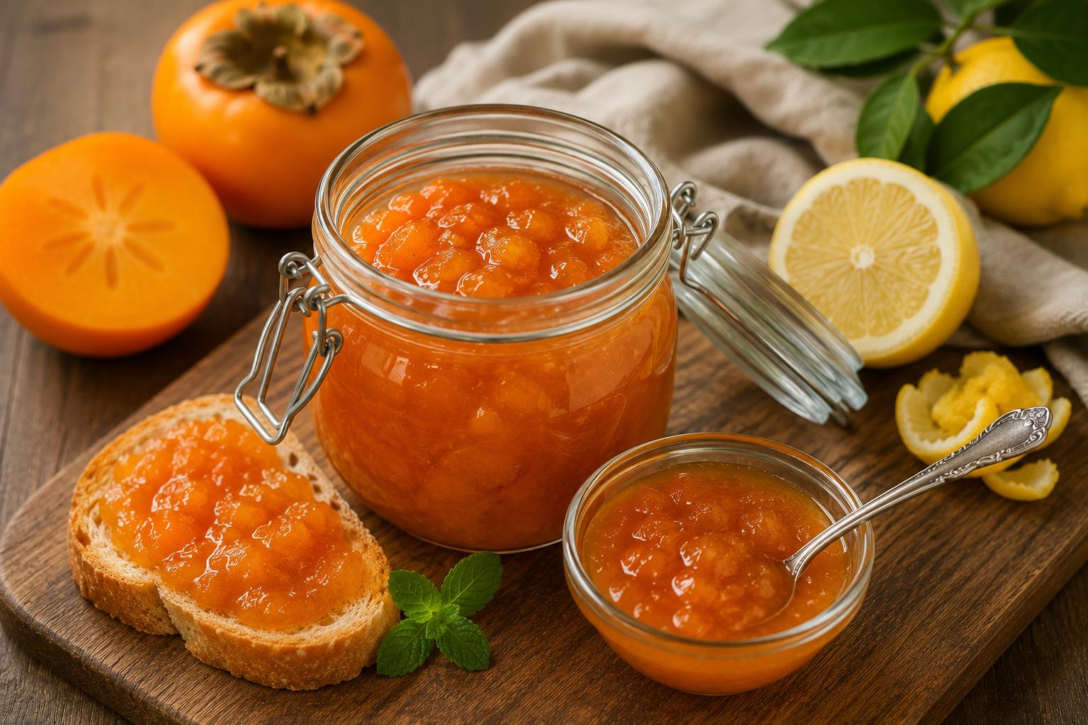 Варенье из хурмы с лимоном без сахара