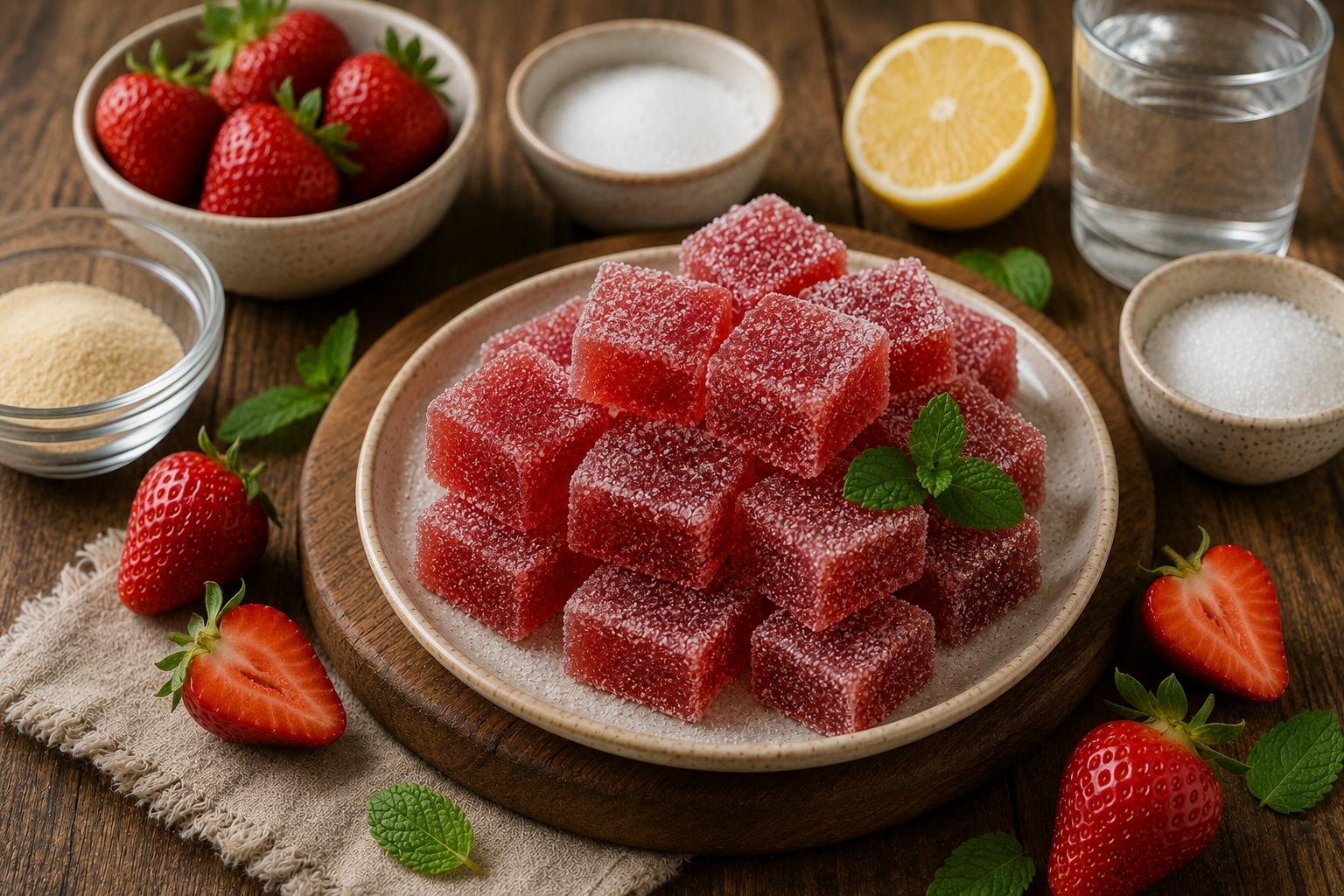 Домашний клубничный мармелад без сахара