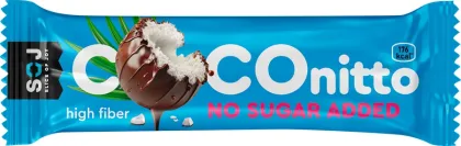 COCOnitto Батончик с ванильно-сливочным вкусом без сахара, 40 гр