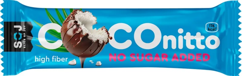 COCOnitto Батончик с ванильно-сливочным вкусом без сахара, 40 гр