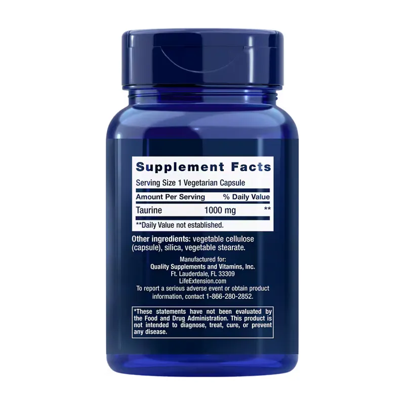 LE Taurine (Таурин) 1000mg, 90 капсул 2