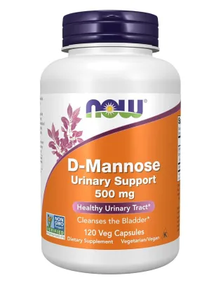 NOW D-Mannose (Д-Маноза) 500 мг, 120 капсул
