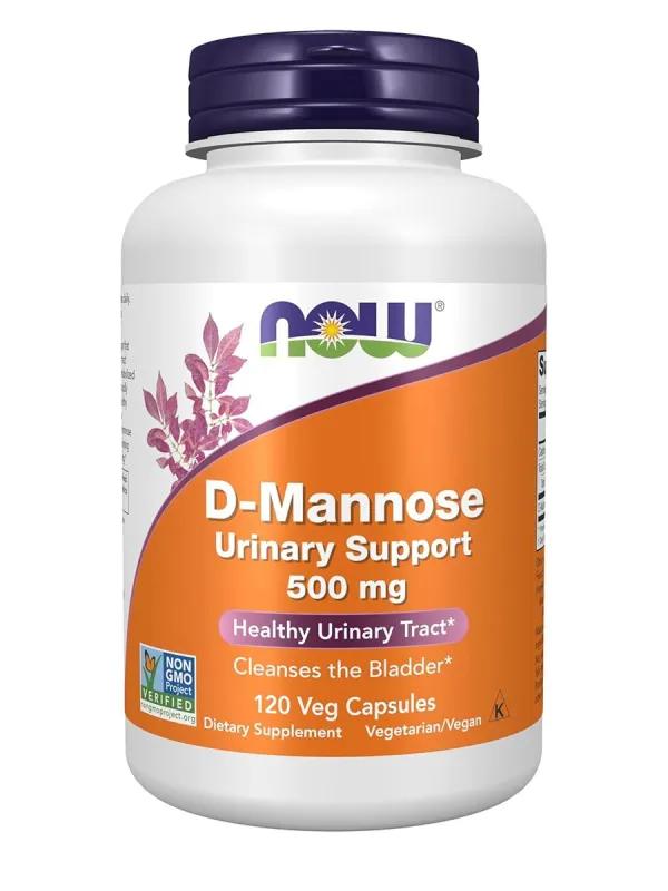 NOW D-Mannose (Д-Маноза) 500 мг, 120 капсул
