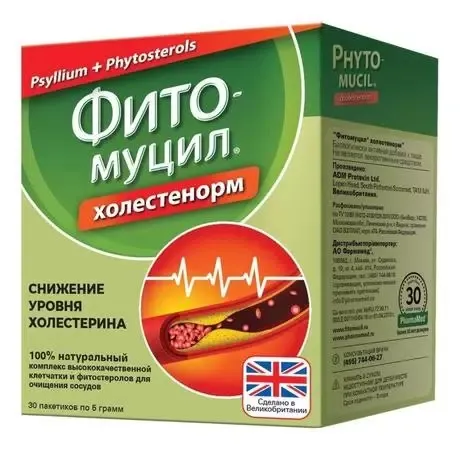 Фитомуцил. Холестенорм 5г №30