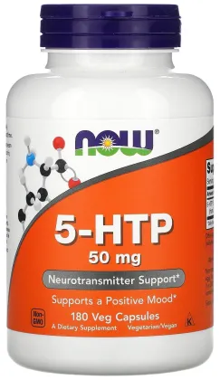 NOW 5-HTP 50 мг, 180 капсул
