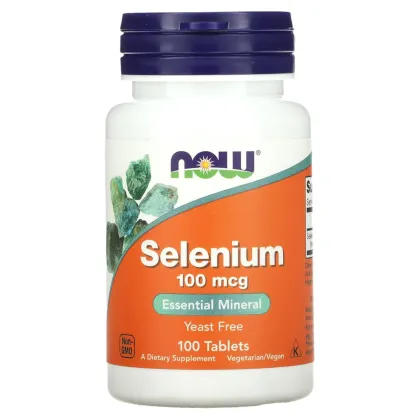 NOW Selenium (Селен) 100 мг, 100 таблеток