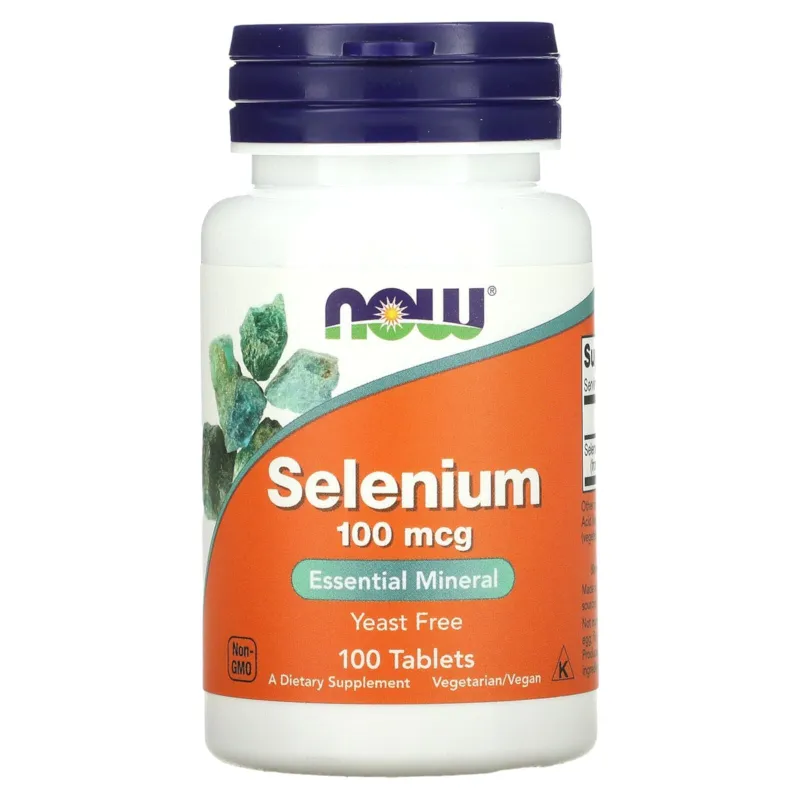 NOW Selenium (Селен) 100 мг, 100 таблеток