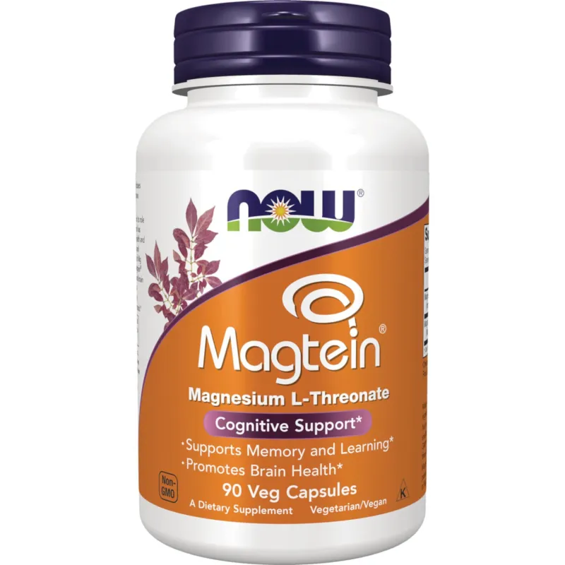 NOW Magtein (Магния Треонат) 2000мг, 90 капсул